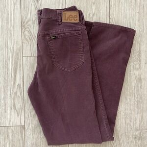 Purple Corduroy Riders by Lee Mom Jeans